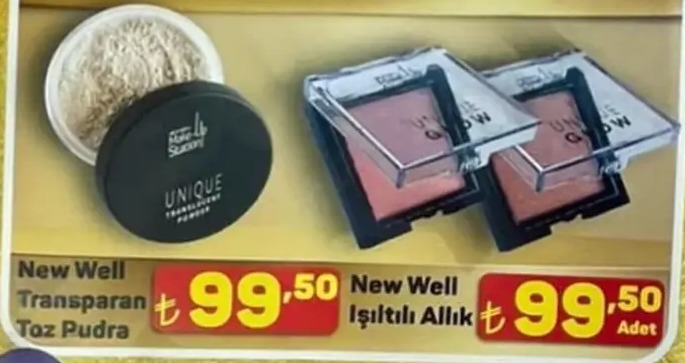 New Well Transparan Toz Pudra