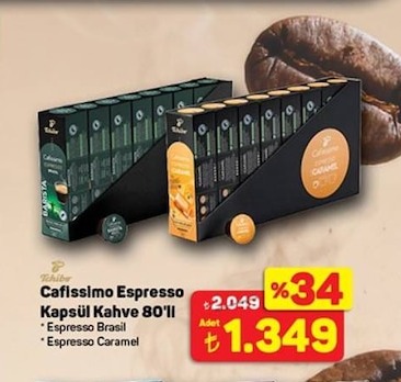 Tchibo Cafissimo Espresso Kapsül Kahve 80'Li
