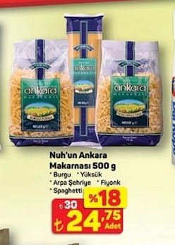 Nuh'Un Ankara Makarna 500 G