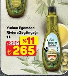 Yudum Ege'Den Riviera Zeytinyağı 1L