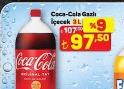 Coca-Cola Gazlı İçecek 3L