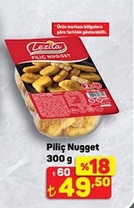 Lezita Piliç Nugget 300 G