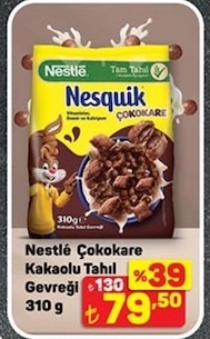Nestlé Çokokare Kaoku Tahl Gevregi 310 G