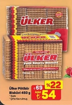 Ülker Pötibör Bisküvi 450G