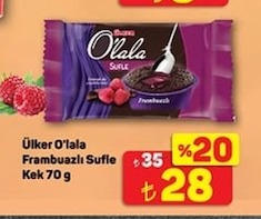Ülker O'Lala Frambuazlı Sufle Kek 70G