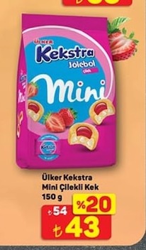 Ülker Kekstra Mini Çilekli Kek 150G