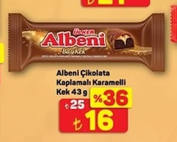 Ülker Albeni Çikolata Kaplamalı Karamelli Kek 43G