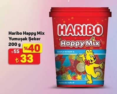 Haribo Happy Mix Yumuşak Şeker 200G