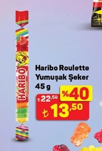 Haribo Roulette Yumuşak Şeker 45G