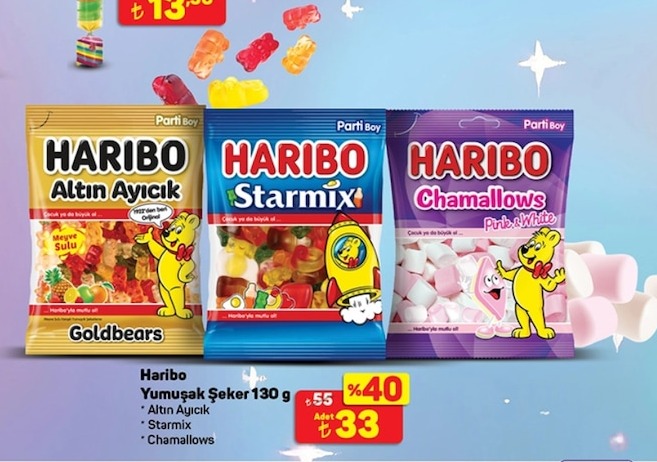 Haribo Yumuşak Şeker 130G