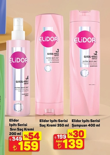 Elidor Işıltı Serisi Sıvı Saç Kremi 200 Ml