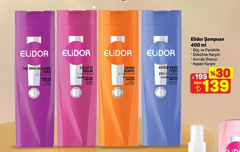 Elidor Işıltı Serisi Şampuan 400 Ml