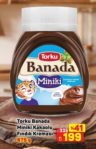 Torku Banada Miniki Kakaolu Findik Kremasi 875G