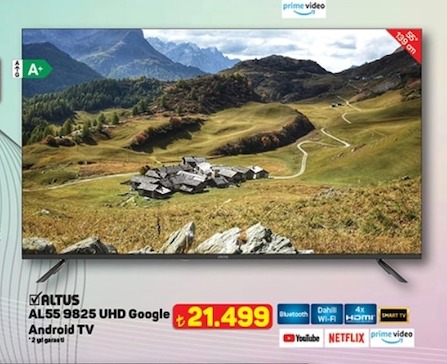 Altus Al55 9825 Uhd Google Android Tv