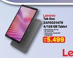 Lenovo Tab One Zaf00214Tr 4/128 Gb Tablet