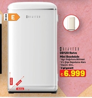 Dijitsu Db120 Retro Mini Buzdolabı