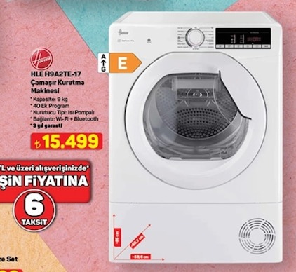Hoover Hle H9A2Te-17 Çamaşır Kurutma Makinesi