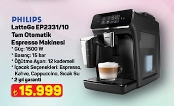 Philips Lattego Ep2331/10 Tam Otomatik Espresso Makinesi