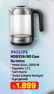 Philips Hd9339/80 Cam Su Isıtıcı 1,7 L