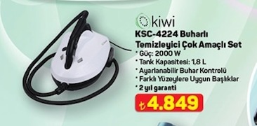 Kiwi Ksc-4224 Buharlı Temizleyici Çok Amaçlı Set