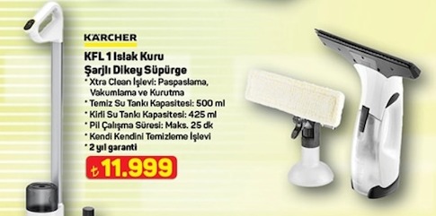 Karcher Kfl 1 Islak Kuru Şarjlı Dikey Süpürge