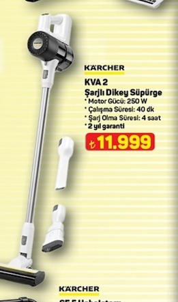 Karcher Kva 2 Şarjlı Dikey Süpürge