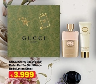 Gucci Guilty Beauty Edp Kadın Parfüm Set 50 Ml + Body Lotion 50 Ml