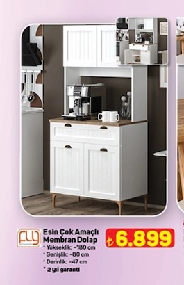 Evin Çok Amaçlı Membran Dolap