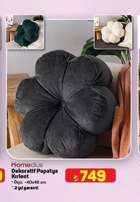 Homedius Dekoratif Papatya Kırlent