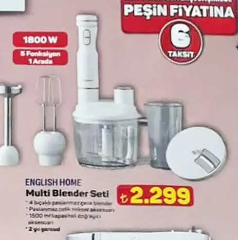English Home Multi Blender Seti