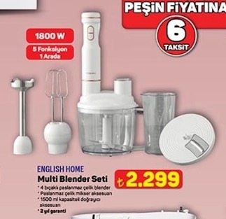 English Home Multi Blender Seti