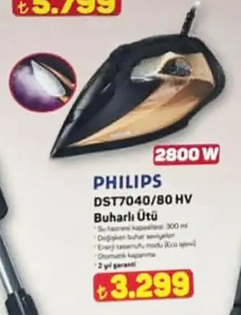 Philips Dst7040/80 Hv Buharlı Ütü