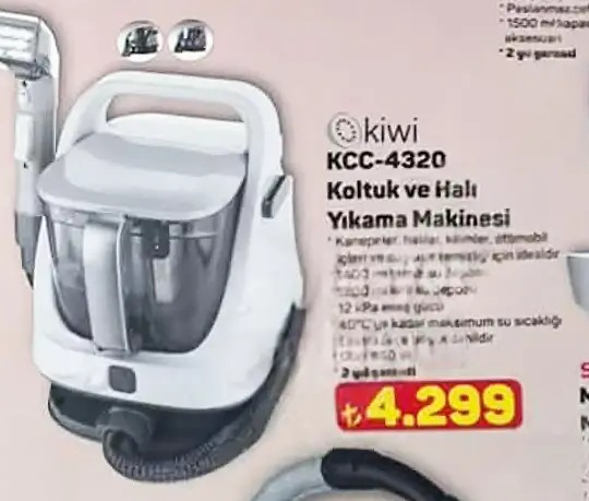 Kiwi Kcc-4320 Koltuk Ve Halı Yıkama Makinesi