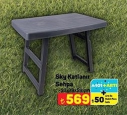 Sky Katlanır Sehpa 53X78X98 Cm