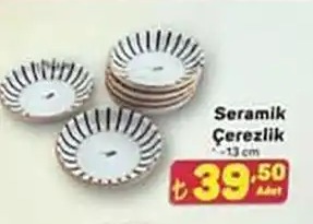 Seramik Çerezlik 13Cm