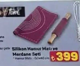 Silikon Hamur Mati Ve Merdane Seti