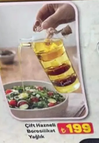 Çift Hazneli Borosilikat Yağlık