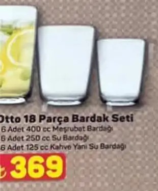 Otto 18 Parça Bardak Seti