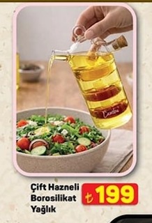 Çift Hazneli Borosilikat Yağlık