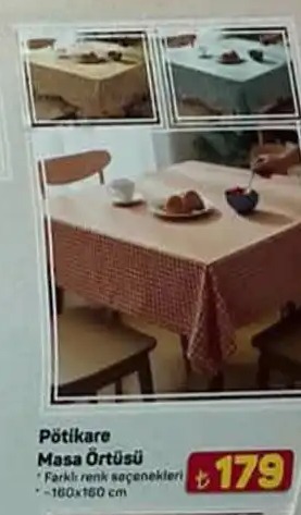 Pötikare Masa Örtüsü 160X160 Cm
