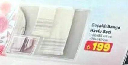 Saçaklı Banyo Havlu Seti 50X85 Cm Ve 70X140 Cm