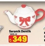 Seramik Demlik 600Ml