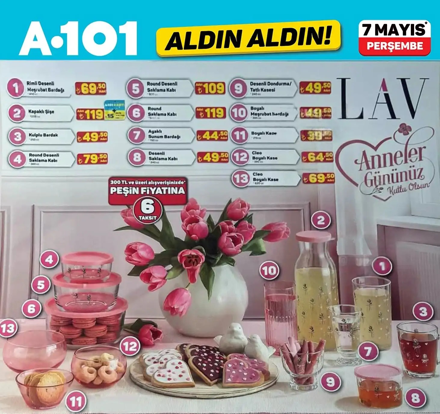 Round Desenli Saklama Kabı 380 Cc