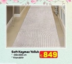 Soft Kaymaz Yolluk 80X300 Cm