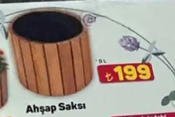 Ahşap Saksı 9L