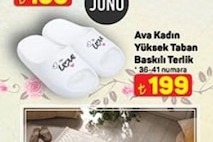 Ava Kadın Yüksek Taban Baskılı Terlik 36-41 Numara