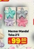 Mermer Mandal Toka 2'Li