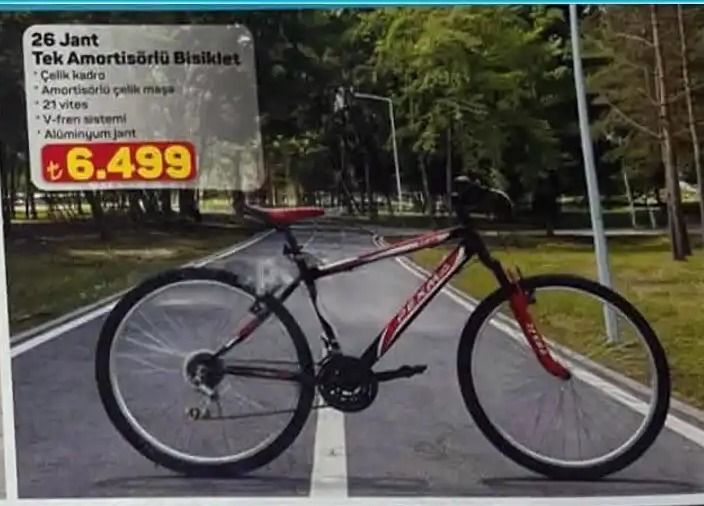 26 Jant Tek Amortisörlü Bisiklet