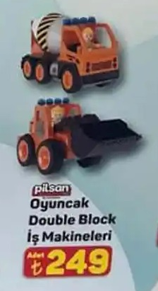 Pilson Oyuncak Double Block İş Makineleri
