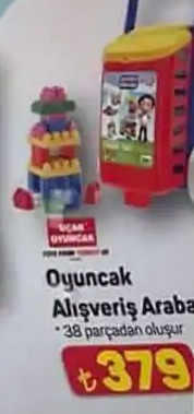Oyuncak Alışveriş Arabası (38 Parçadan Oluşur)